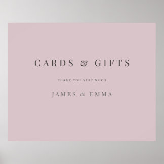 Minimalistisk typografi skylt Dusky Rose