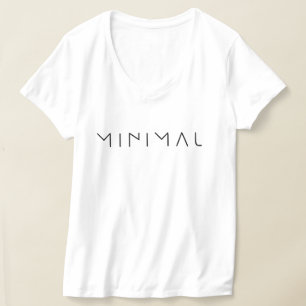 Minimalistisk typografi T-shirt