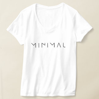 Minimalistisk typografi T-shirt
