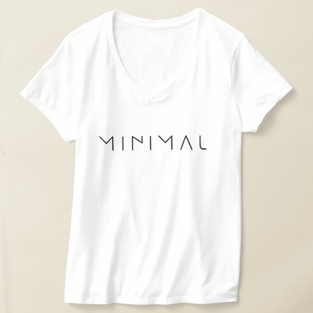 Minimalistisk typografi T-shirt  (Laydown)
