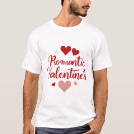 Minimalistisk typografisk design för Alla hjärtans T Shirt