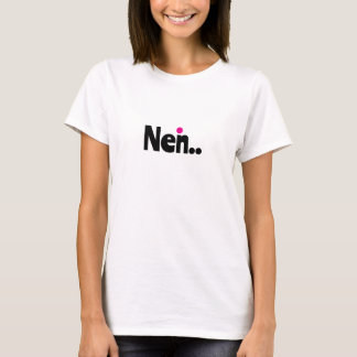 Minimalistisk tysk ”NEJ.” T-shirt