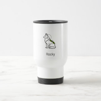 Minimalistisk tysk shepherd anpassat namn resemugg
