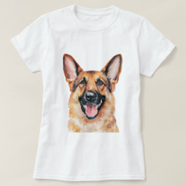 Minimalistisk tysk shepherd-Hund Inspired T Shirt