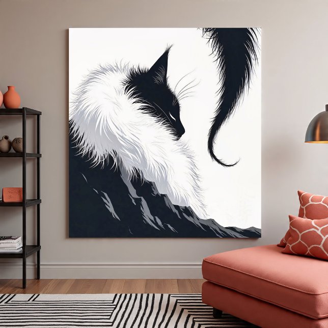 Minimalistisk Tyst Katt Poster (Skapare uppladdad)