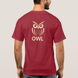 Minimalistisk Uggle T-Shirt - Geometrisk Uggle Log