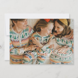 Minimalistisk underbar Life Calligraphy White Julkort