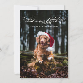 Minimalistisk underbar liv kalligrafi vit julkort