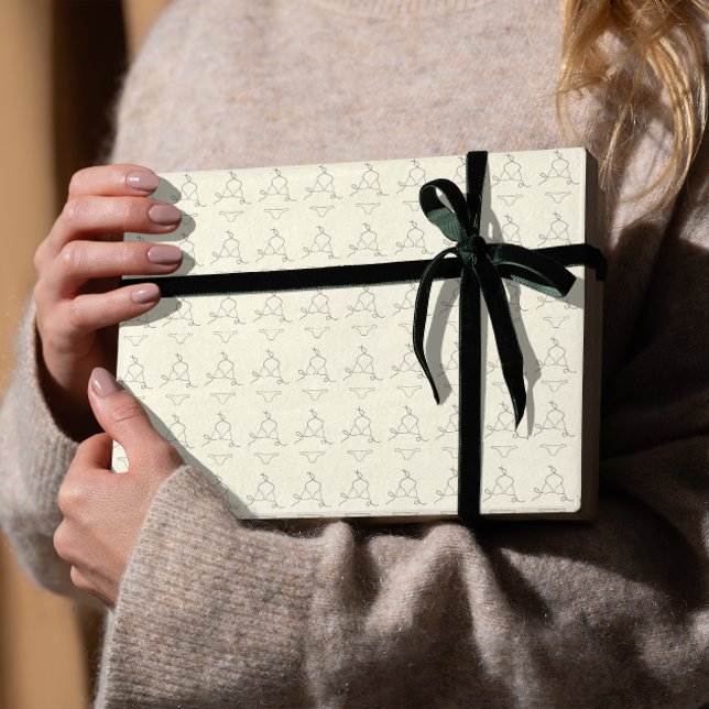 Minimalistisk undermönster Chic Feminil estetik Presentpapper (Skapare uppladdad)