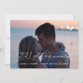 Minimalistisk uppdatering gifta sig fortfarande br meddelande