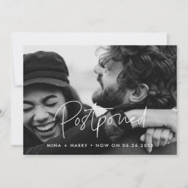 Minimalistisk Uppdatering om uppskjutet bröllop fo Meddelande