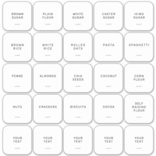 Minimalistisk uppsättning med 25 paket klistermärken