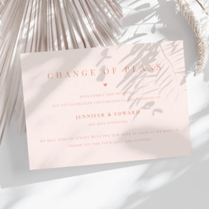 Minimalistisk uppskjutningspunkt för Bröllop Inbjudningar