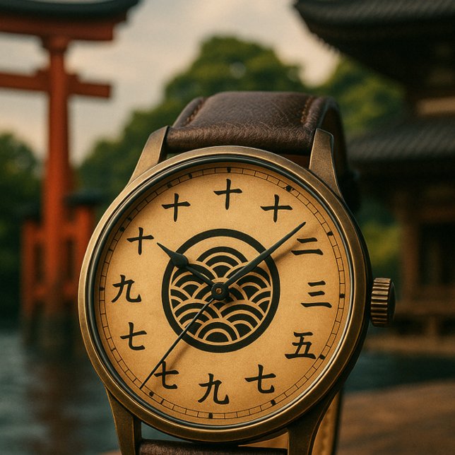 Minimalistisk utformning av Ansikte-kanji Clock- Armbandsur (Skapare uppladdad)