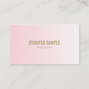 Minimalistisk utformning av Chic Rosa Guld lyxalte Visitkort