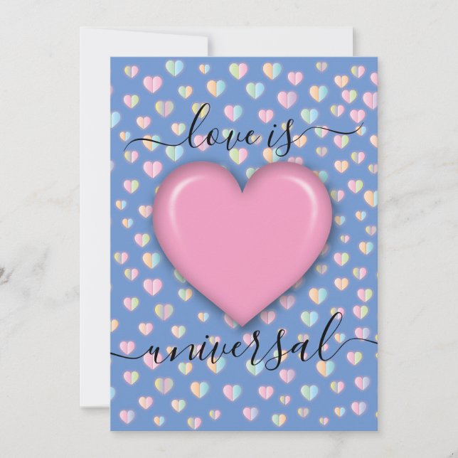 Minimalistisk utformning av Elegant Kärlek Spara Datumet (Framsida)