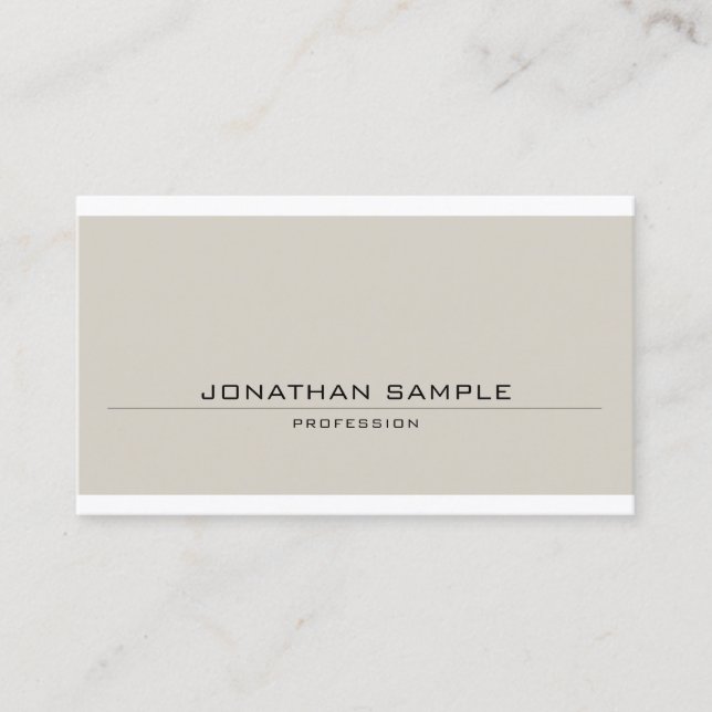 Minimalistisk utformning av eleganten Rensa modern Visitkort (Framsida)