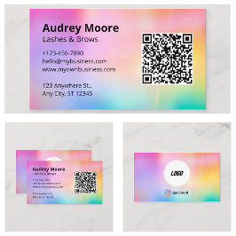 Minimalistisk utformning av trendiget Lash Visitkort