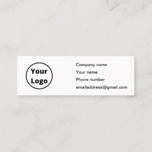 Minimalistisk utformning med Anpassningsbarnas Log Mini Visitkort