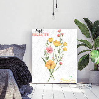 Minimalistisk utskrift av botanisk konst med Anpas Poster