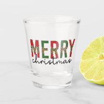 Minimalistisk utskrift av modern God jul Leopard