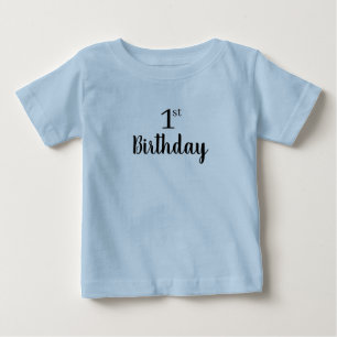 Minimalistisk utskrift första födelsedag Tid T Shirt