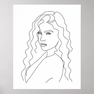 Minimalistisk, vacker dammstekart poster