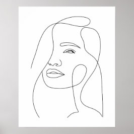 Minimalistisk, vacker dammstekart poster