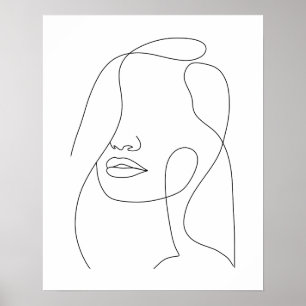 Minimalistisk, vacker dammstekart poster