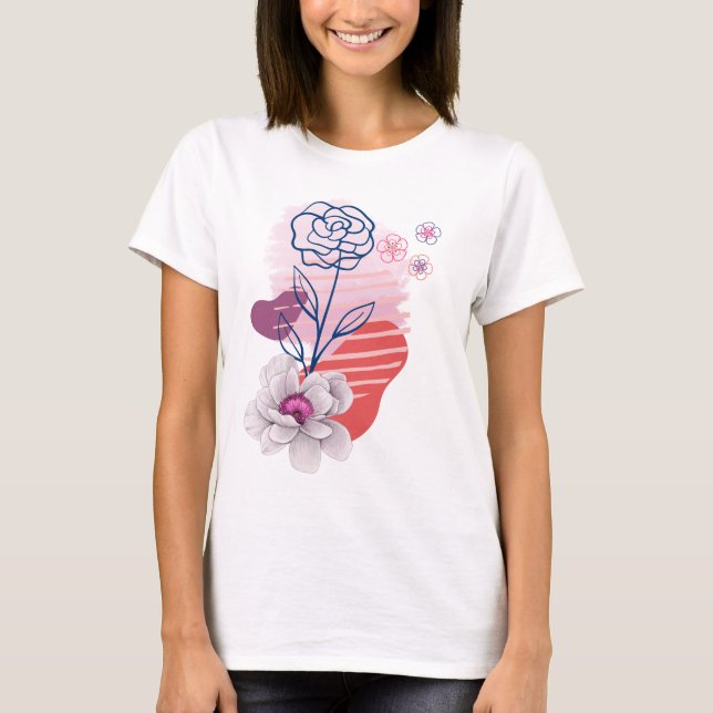 Minimalistisk Vacker Design ADVcreators Artikel33 T Shirt (Framsida)