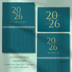 Minimalistisk Väggkalender i Neutrala Nyanser Kalender