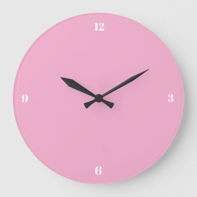Minimalistisk väggklocka | Modern pastellfärgad ru (Framsida)
