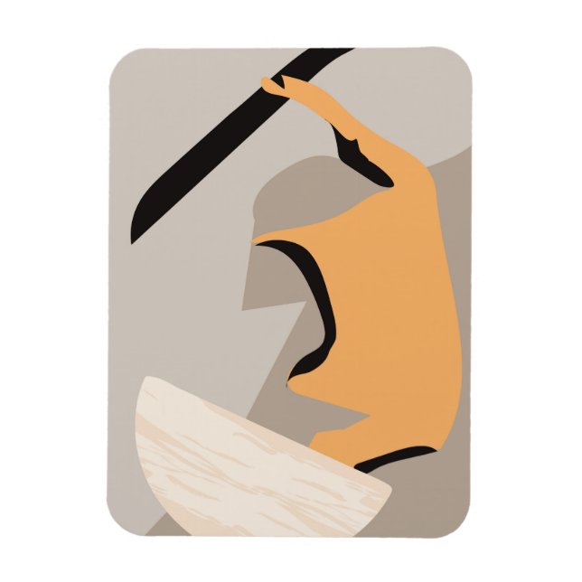 Minimalistisk väggkonst magnet (Vertikal)