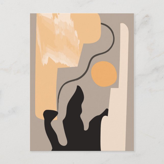 Minimalistisk väggkonst vykort (Framsida)