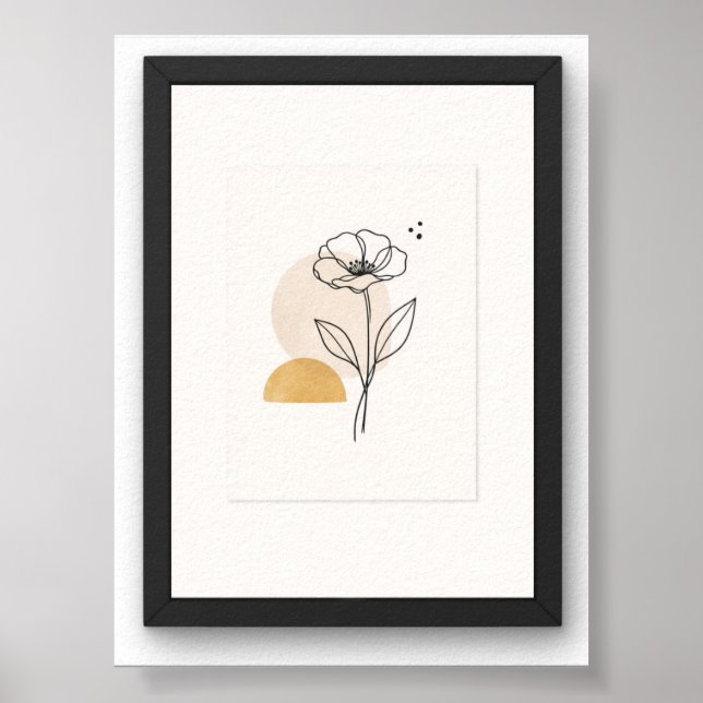 minimalistisk väggkonstaffisch poster (Framsidan)