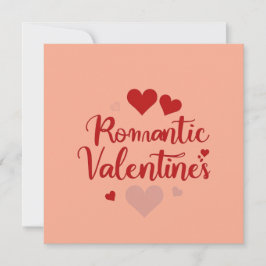 Minimalistisk valentine typografisk design | R Inbjudningar