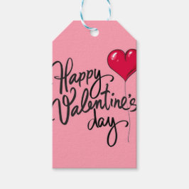 Minimalistisk Valentines Gift Presentetikett