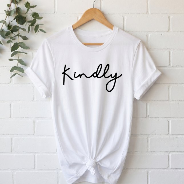 Minimalistisk vänlig signaturskrift t shirt (Skapare uppladdad)