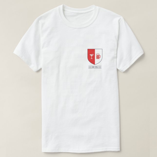 Minimalistisk Vapensköld av Sprit Shield T Shirt (Design framsida)