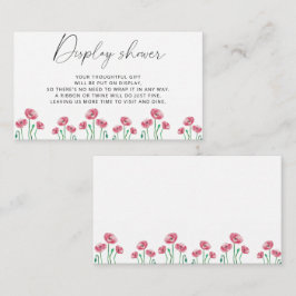 Minimalistisk vår display dusch  tilläggskort