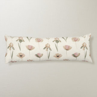 Minimalistisk vårblommig kroppskudde