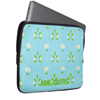 Minimalistisk vårblommig mönster laptop fodral