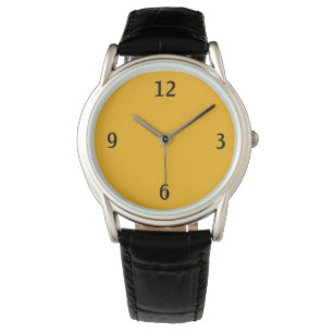 Minimalistisk. Varm Gult. Armbandsur