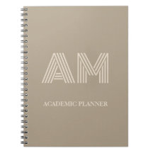 Minimalistisk varm taupe neutral monogram