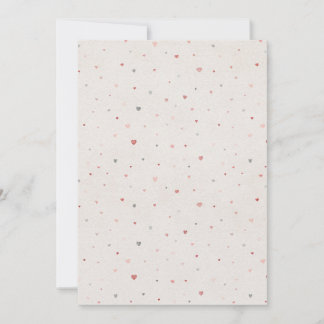 Minimalistisk vattenfärg hjärtinbjudan inbjudningar