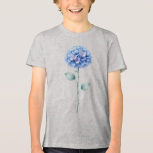 Minimalistisk vattenfärg Hydrangea Blommigt Design T Shirt