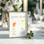 Minimalistisk vattenfärg Namnteckning Drinks Menu<br><div class="desc">Designad att samordna med för inbjudan till "Rena" bröllop. Om du vill ändra information klickar du på Information. Om du vill flytta texten eller ändra storlek, teckensnitt eller färg klickar du på Redigera med Design Verktyg. Visa samlingslänken på den här sidan om du vill se alla matchande objekt i den...</div>