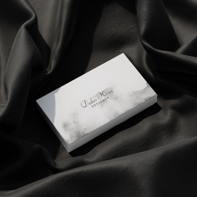 Minimalistisk vattenfärg visitkort (Skapare uppladdad)