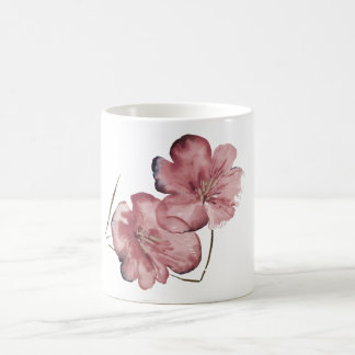 Minimalistisk vattenfärgblomma magisk mugg