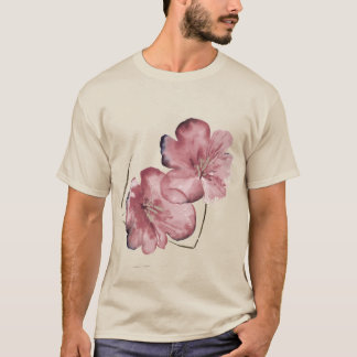 Minimalistisk vattenfärgblomma t shirt